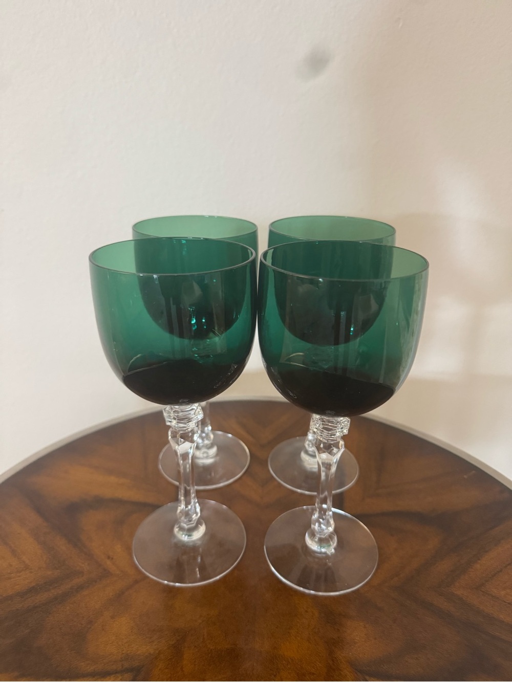 4 Tiffin-Franciscan “Killarney” Wine / Water Glasses